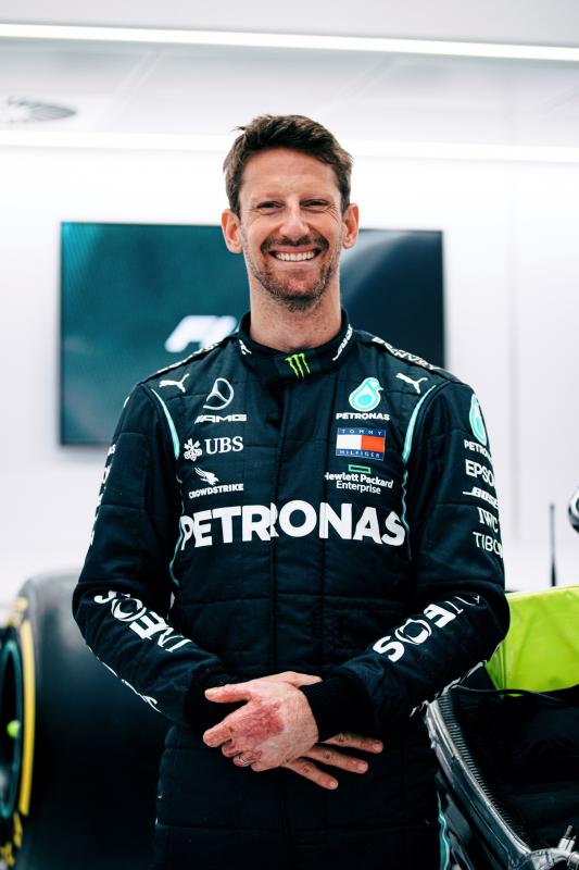 - Romain Grosjean sous les couleurs de Mercedes au Grand Prix de France