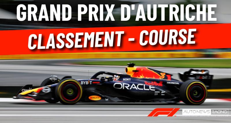 Grand Prix d'Autriche de F1 : dates, programme TV, résultats, classement et direct de l'édition 2023 - GP d'Autriche de F1 - Verstappen gagne devant Leclerc, pluie de pénalités à l'arrivée, le classement de la course 