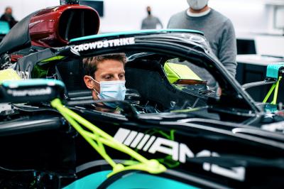 Romain Grosjean sous les couleurs de Mercedes au Grand Prix de France
